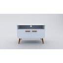 Ver imagem 2 de Rack Urban Pequeno Branco para TV até 56 Polegadas Largura 90 cm:Branco/Unico