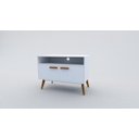 Ver imagem 1 de Rack Urban Pequeno Branco para TV até 56 Polegadas Largura 90 cm:Branco/Unico