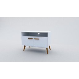 Rack Urban Pequeno Branco para TV até 56 Polegadas Largura 90 cm:Branco/Unico - 1
