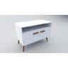 Rack Urban Pequeno Branco para TV até 56 Polegadas Largura 90 cm:Branco/Unico - 3