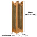 Ver imagem 3 de Luminária Kandal Ozki 55 Cm (altura) Madeira Eucalipto Cedro Corda Redonda Prata