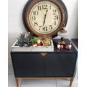 Ver imagem 1 de Rack Art Pequeno Preto 2 Portas para TV até Até 56 Polegadas Largura 90 cm:Preto/Unico