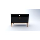 Ver imagem 1 de Rack Art Pequeno Preto para TV até Até 56 Polegadas Largura 90 cm:Preto/Unico