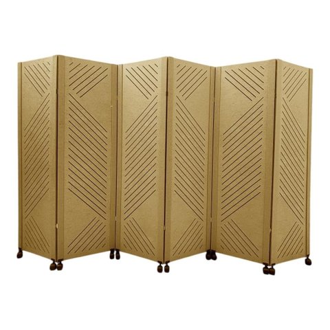 Biombo New Design c/ 6 Folhas e 12 Rodinhas