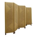 Ver imagem 2 de Biombo New Design c/ 6 Folhas e 12 Rodinhas