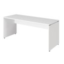 Ver imagem 1 de Mesa Escritório Escrivaninha 180cm X 70cm Pés Painel F5 Cor:branco