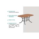 Ver imagem 6 de Sala de Jantar Completa 1547 Aço C/ Tampo Madeirado 160x90cm e 6 Cadeiras 1736 Freijo/rose/cobre/