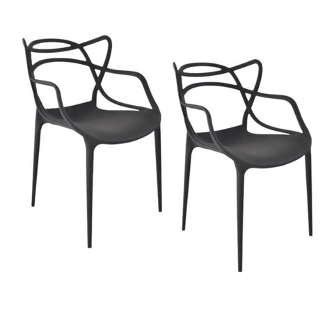 Kit 2 Cadeiras de Jantar Sala Cozinha Gourmet Jardim Allegra