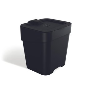 Lixeira de Pia Slim 2,5l Compacta Multiuso Preto