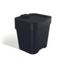 Lixeira de Pia Slim 2,5l Compacta Multiuso Preto - 1