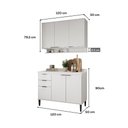 Ver imagem 2 de Armário de Cozinha Completa C Balcão Miami Vibe Carraro Branco