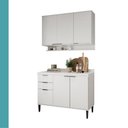 Ver imagem 6 de Armário de Cozinha Completa C Balcão Miami Vibe Carraro Branco