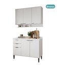 Ver imagem 4 de Armário de Cozinha Completa C Balcão Miami Vibe Carraro Branco