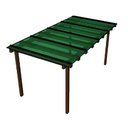 Ver imagem 1 de Kit Policarbonato Verde 4mm 4,00m x 2,00m - Perfis Naturais