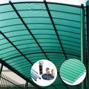 Ver imagem 4 de Kit Policarbonato Verde 4mm 4,00m x 2,00m - Perfis Naturais