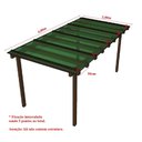 Ver imagem 5 de Kit Policarbonato Verde 4mm 4,00m x 2,00m - Perfis Naturais