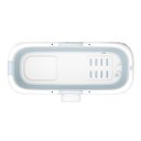 Ver imagem 7 de Banheira Ofurô Dobrável Portátil 260 Litros Adulto 148 cm Com Suporte VG+ - Azul