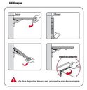 Ver imagem 4 de Suporte Dobrável para mesa 250mm Branco o Par