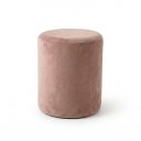 Ver imagem 1 de Puff Redondo Estofado Decorativo Bili Hope Veludo Salmão
