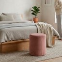 Ver imagem 4 de Puff Redondo Estofado Decorativo Bili Hope Veludo Salmão