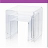 Prateleira Plataforma Acrílico 3 Peças - Transparente - 2