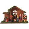Presépio Resina Premium Manjedoura 30cm 9 Figuras - Master C - 1