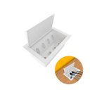 Ver imagem 1 de Tomada Caixa para Embutir em Mesa de Escritório 4NBR Branco