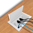 Ver imagem 4 de Tomada Caixa para Embutir em Mesa de Escritório 4NBR Branco