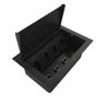 Tomada Caixa para Embutir em Mesa de Escritório 4NBR Preto - 1