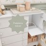 Quarto de Bebê Gabrielle Berço 3 em 1 Cômoda Infantil com Porta Branco Brilho Carolina Baby - 7