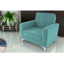 Ver imagem 2 de Poltrona Decorativa Thaina Veludo Verde Menta E-437