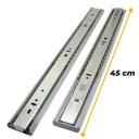 Ver imagem 5 de Corrediça Trilho Telescópico 45cm com Amortecedor O Par para Uma Gaveta 40kg