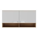 Ver imagem 7 de Armário Aéreo 120cm com 2 Portas Paris Multimóveis Mp2214 Rustic/branco