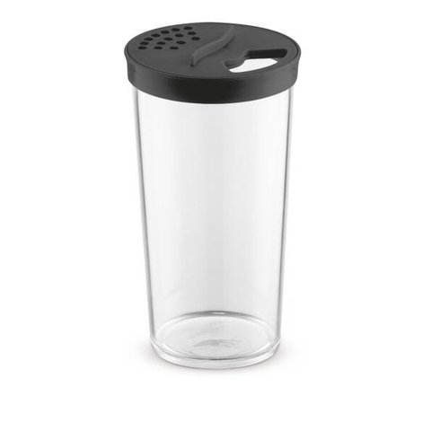 Porta Condimentos 500Ml Com Tampa Preto G Uz
