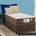 Ver imagem 2 de Base Para Cama Box Solteiro 88cm Poliéster Bordado Flora Marrom - Gazin