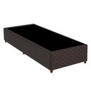 Ver imagem 1 de Base Para Cama Box Solteiro 88cm Poliéster Bordado Flora Marrom - Gazin