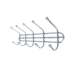 Cabide Multiuso Reforçado com 5 Ganchos Cromado