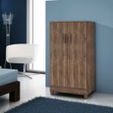 Ver imagem 1 de Armário Organizador Multiuso Sapateira Slim 2 Portas Rústico