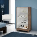 Ver mais imagens de Armário Organizador Multiuso Sapateira Slim 2 Portas Rústico