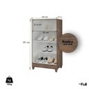 Ver imagem 4 de Armário Organizador Multiuso Sapateira Slim 2 Portas Rústico