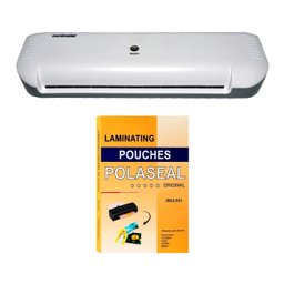 Kit Plastificadora Laminadora 220v e Polaseal A4 0,03 100und - 4