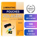 Ver imagem 7 de Kit Plastificadora Laminadora 220v e Polaseal A4 0,03 100und