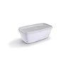 Pote Plastico Multiuso Branco 1,5L Tampa Transparente Uz - 1