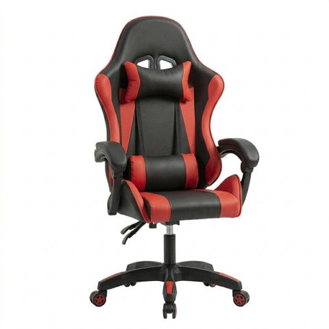 Cadeira Gamer Ergonômica Elite Courino Preto/vermelho - Sallar Home