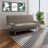 sofá cama 1,80m Íris Suede Cappuccino Adonai Estofados - 1