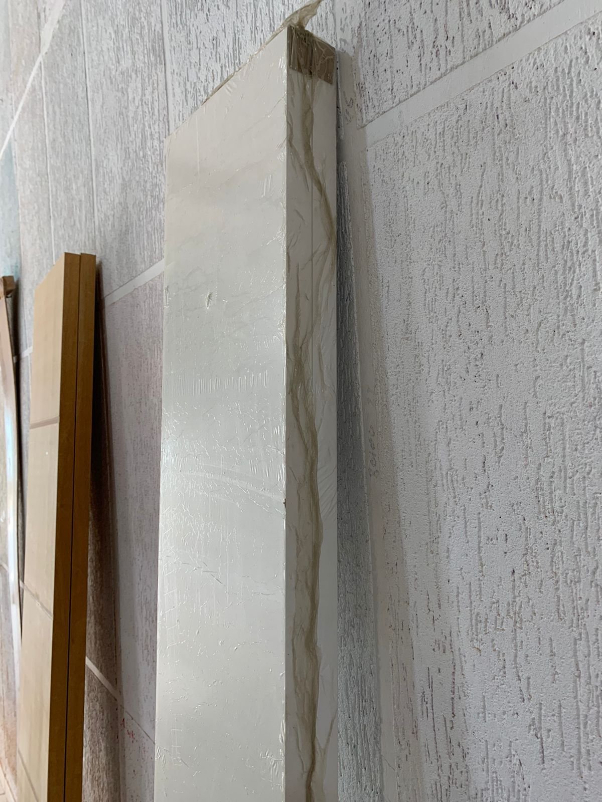 Folha De Porta Camarão Lisa Sarrafeada C/ Fundo Primer Branco 082x210cm - 3