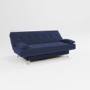 Ver imagem 1 de sofá cama 1,80m Íris Suede Azul Adonai Estofados