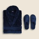 Ver imagem 2 de Pantufa Premium Navy Microfibra Azul 35x36 - A\casa