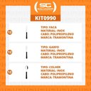 Ver imagem 3 de Kit - Jogo de Facas, Garfos e Colheres Leme 36 Peças em Aço Inox Cabo Preto Pbag - Tramontina