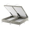 Base Box Baú Bipartido Queen Spubio Incofal Bege 158x198x45cm - 1